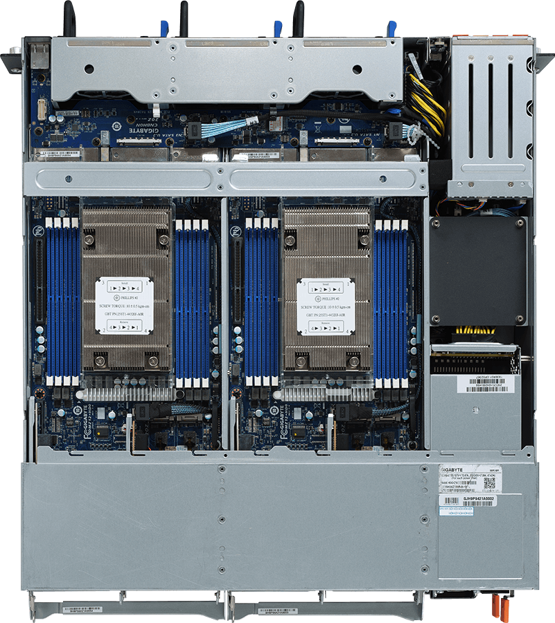 HCI Server - AMD EPYC™ 7002/7001 - 2U 4-Node UP 4-Bay NVMe/SATA - H242-Z10