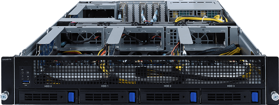 HPC/AI Arm Server - Ampere® Altra® Max - 2U UP 4 x PCIe Gen4 GPUs - G242-P31