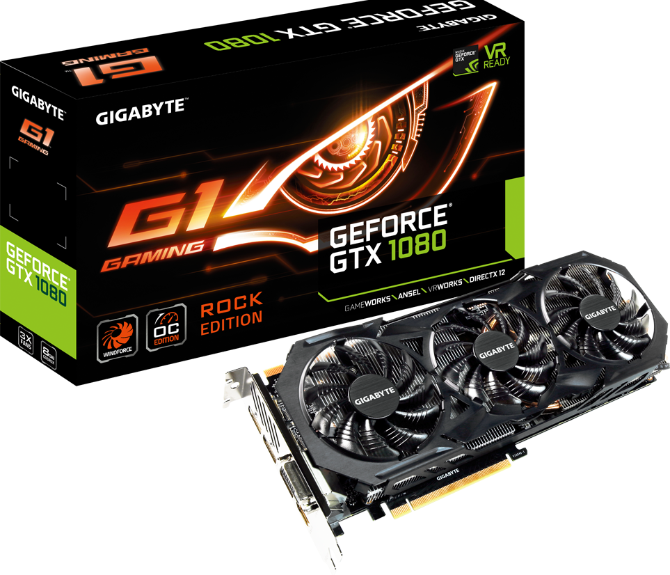 Graphics Card - GeForce® GTX 1080 G1 ROCK 8G