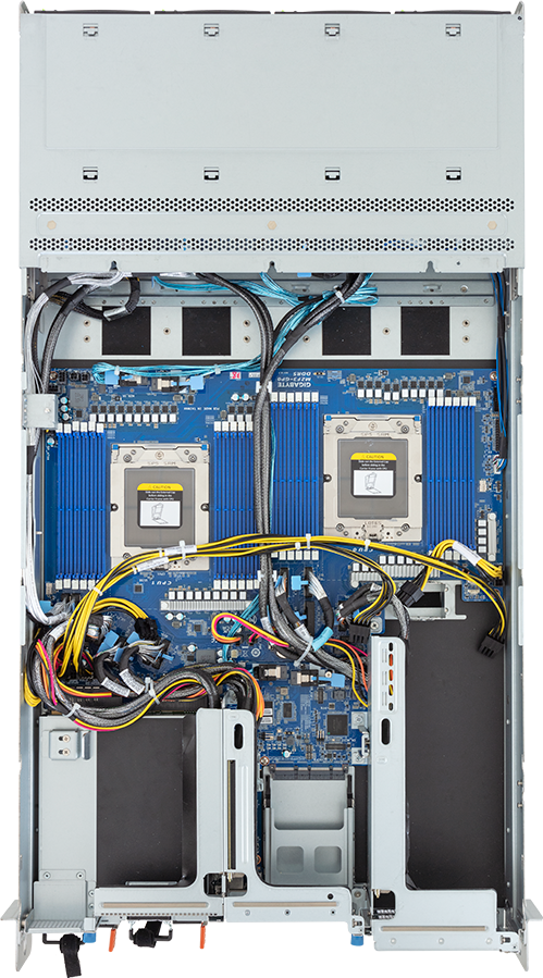 Rack Server - AMD EPYC™ 9004 - 2U DP 4 x PCIe Gen5 GPUs Immersion - R283-ZF0-IAL1