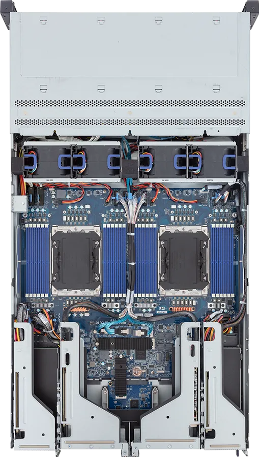 Gigabyte R284-A90-AAL2 Rack Server - Intel® Xeon® 6 Processors - 2U DP 12-Bay Gen5 NVMe/SATA/SAS-4 (4 x NVMe) - 4