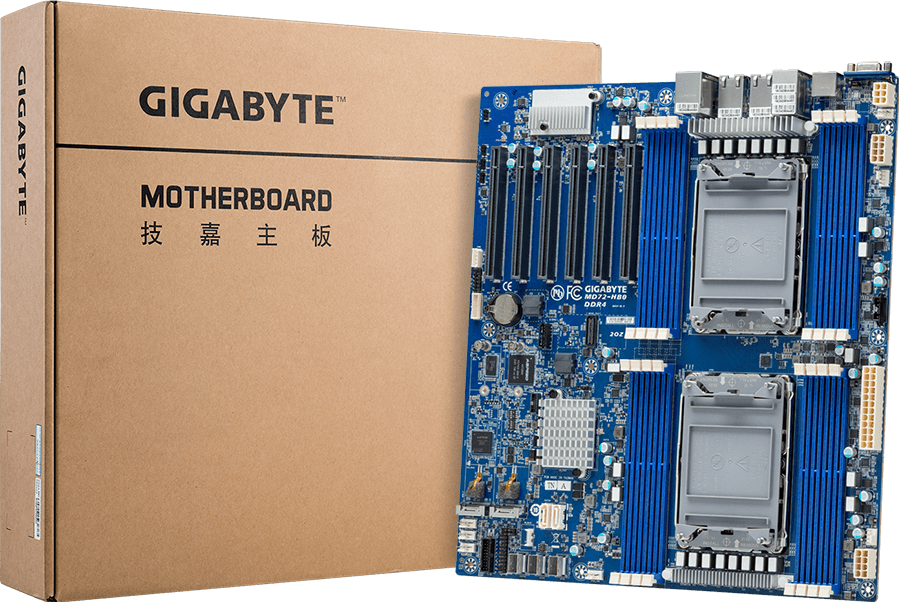 Motherboard - 3rd Gen Intel® Xeon® Scalable - E-ATX DP 10Gb/s LAN - MD72-HB0