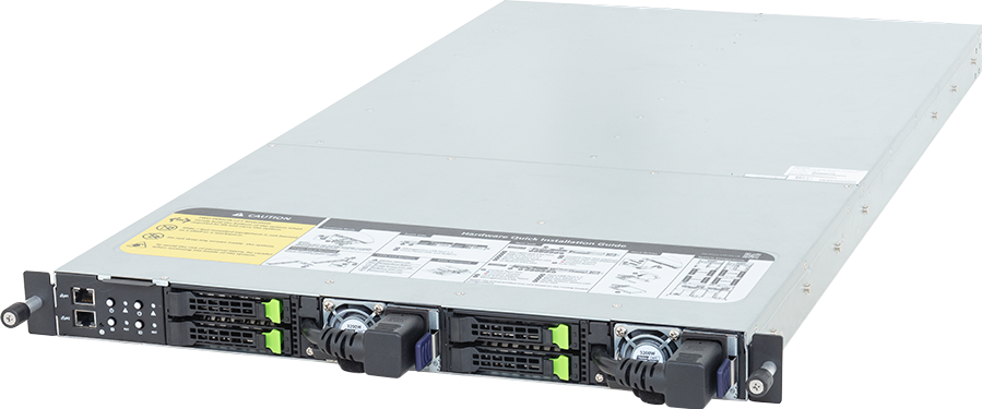 High Density Server - Intel® Xeon® 6 Processors - 1U 2-Node DP 4-Bay Gen5 NVMe/SATA/SAS-4 DLC - H174-A80-LAS1