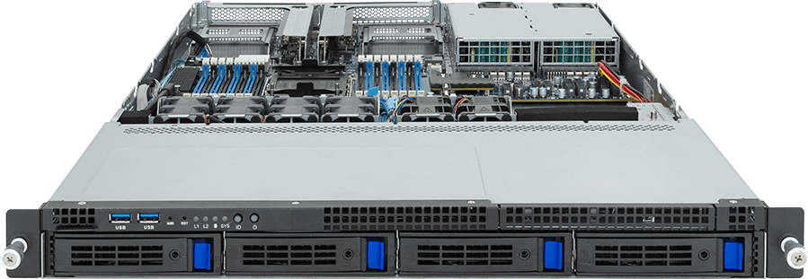 Rack Server - 5th/4th Gen Intel® Xeon® Scalable - 1U UP 4-Bay SATA/SAS - R163-S30-AAB2