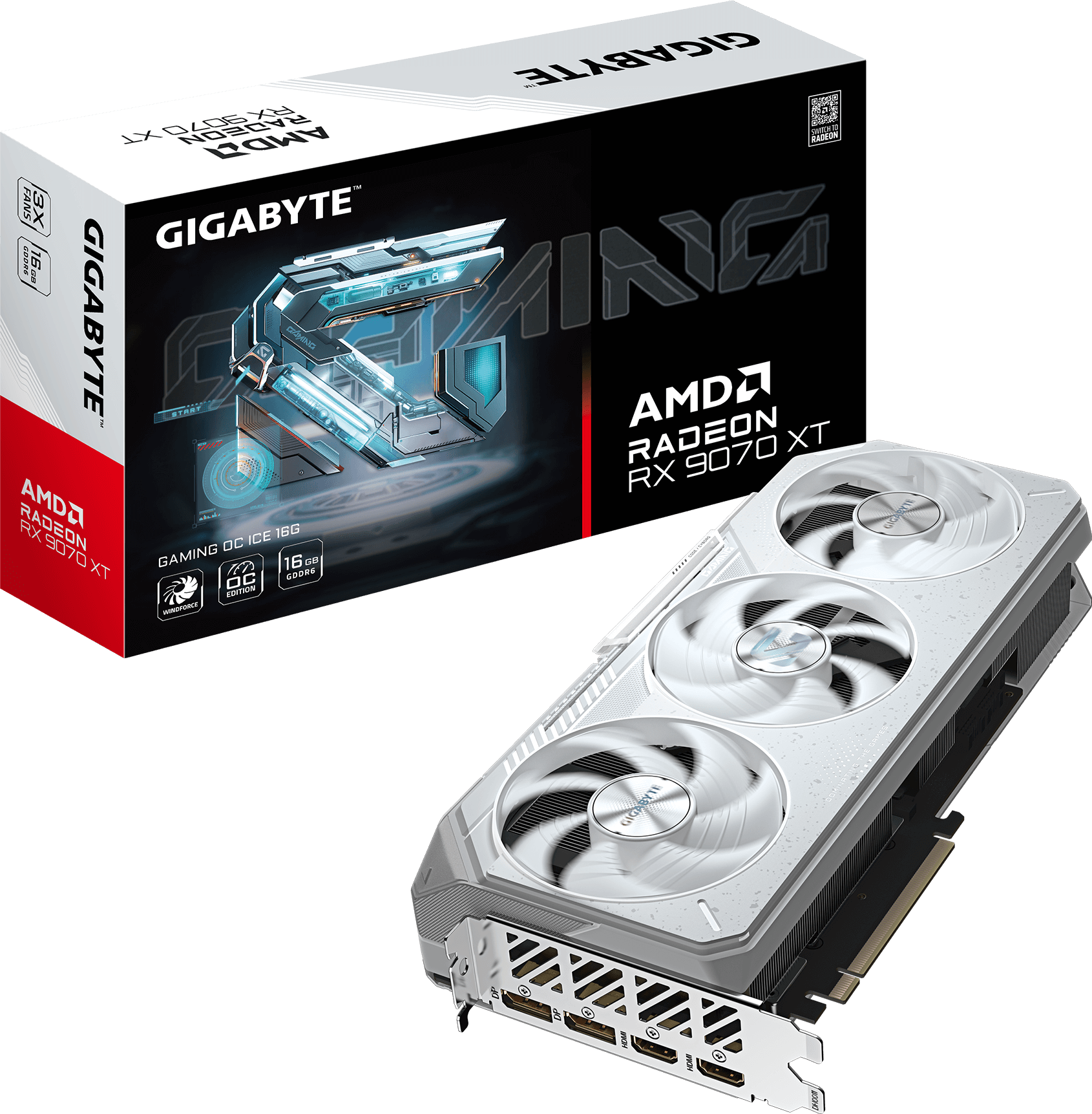 Radeon™ RX 9070 XT GAMING OC ICE 16G