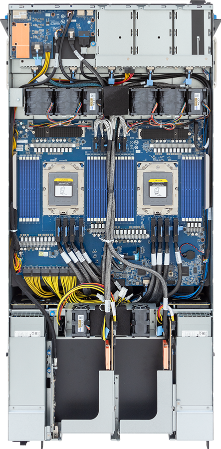 HPC/AI Server - AMD EPYC™ 9004 - 5U DP NVIDIA HGX™ H100 8-GPU 8-Root Port - G593-ZD1-AAX1