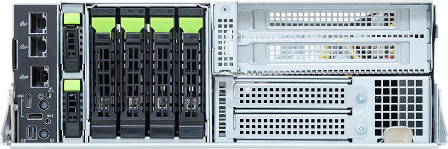 ORV3 Compute Node - AMD EPYC™ 9005/9004 - 2OU 2-Node UP 2-Bay E1.S Gen5 NVMe + 4-Bay 2.5" Gen5 NVMe - TO25-ZU4-AA01