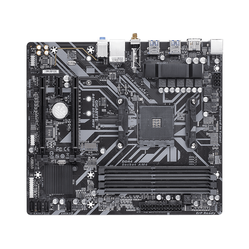 B450M DS3H WIFI (Rev. 1.x) Key features Motherboard GIGABYTE