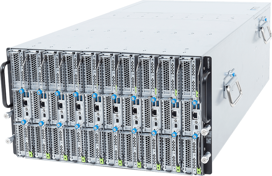 Blade Server - Intel® Xeon® 6900E+/6900-Series Processors - 6U 10-Node DP 20-Bay E3.S Gen5 NVMe DLC - B684-A80-LAS1