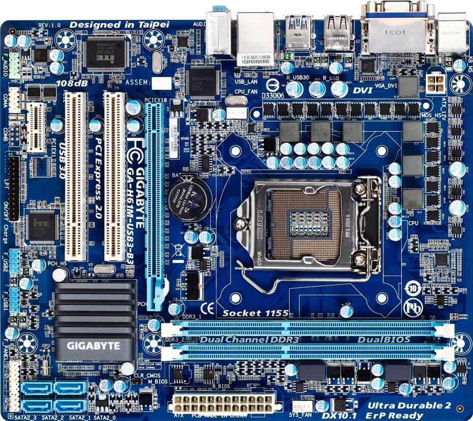 Motherboard - GA-H61M-USB3-B3
