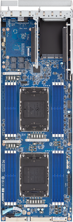 High Density Server - Intel® Xeon® 6 Processors - 2U 4-Node DP 24-Bay Gen5 NVMe/SATA/SAS-4 - H274-S60-AAW1