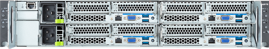 High Density Server - 5th/4th Gen Intel® Xeon® Scalable - 2U 4-Node 8-Bay Gen4 NVMe/SATA/SAS Immersion - H263-S64-IAW1