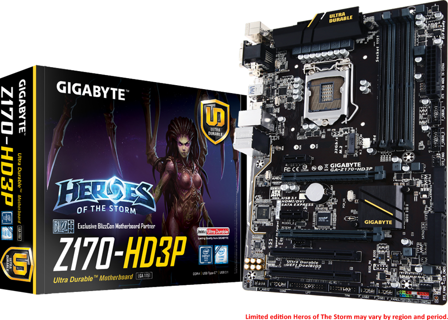 Tarjetas Madre - GA-Z170-HD3P