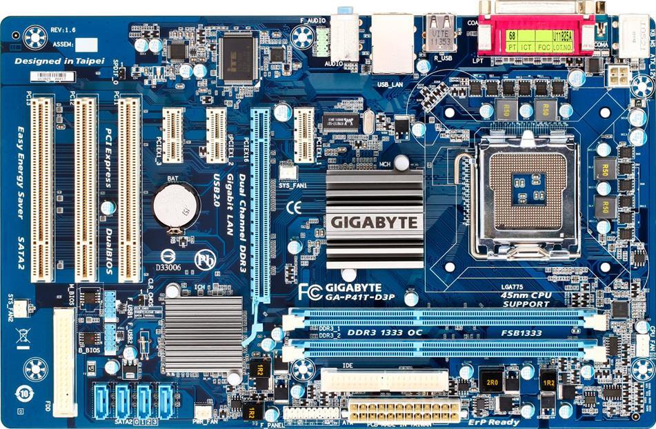 Системные платы - GA-P41T-D3P