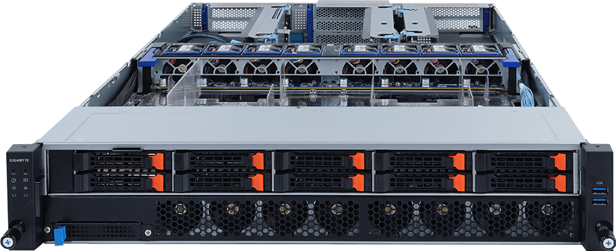 4-Way Rack Server - 3rd Gen Intel® Xeon® Scalable - 2U QP 4 x PCIe Gen3 GPUs - R292-4S0