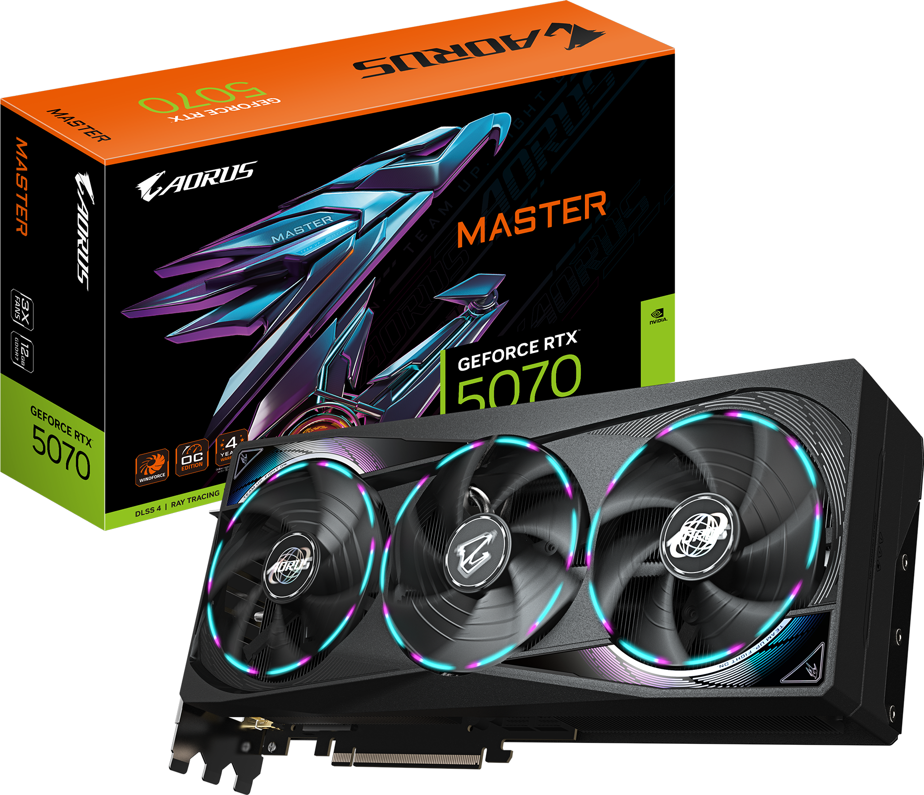 AORUS GeForce RTX™ 5070 MASTER 12G - GIGABYTE Global
