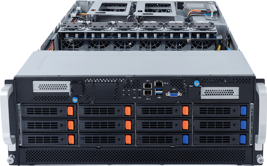 HPC Server - 4U DP 10 x Gen4 GPU Server (Microchip solution) - G492-Z50