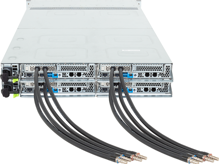 High Density Server - Intel® Xeon® 6 Processors - 2U 4-Node DP 8-Bay Gen5 NVMe/SATA/SAS-4 DLC - H274-A81-LAZ1