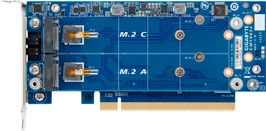 4 x M.2 PCIe x16 Card - CMT4034