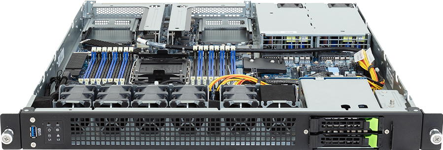 Edge Server - Intel® Xeon® 6 Processors - 1U UP 2-Bay Gen5 NVMe/SATA/SAS-4 - E164-S30-AAG1