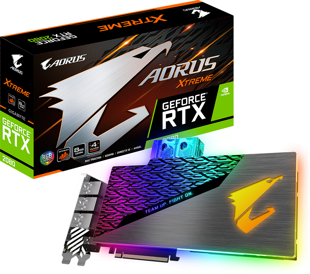 Graphics Card - AORUS GeForce RTX™ 2080 XTREME WATERFORCE WB 8G