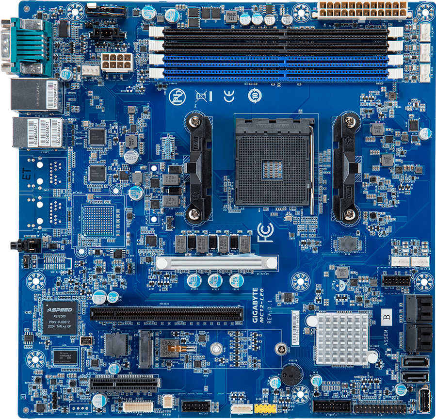 Motherboard - AMD Ryzen™ 5000/4000/3000 Series - microATX UP - MC12-LE0