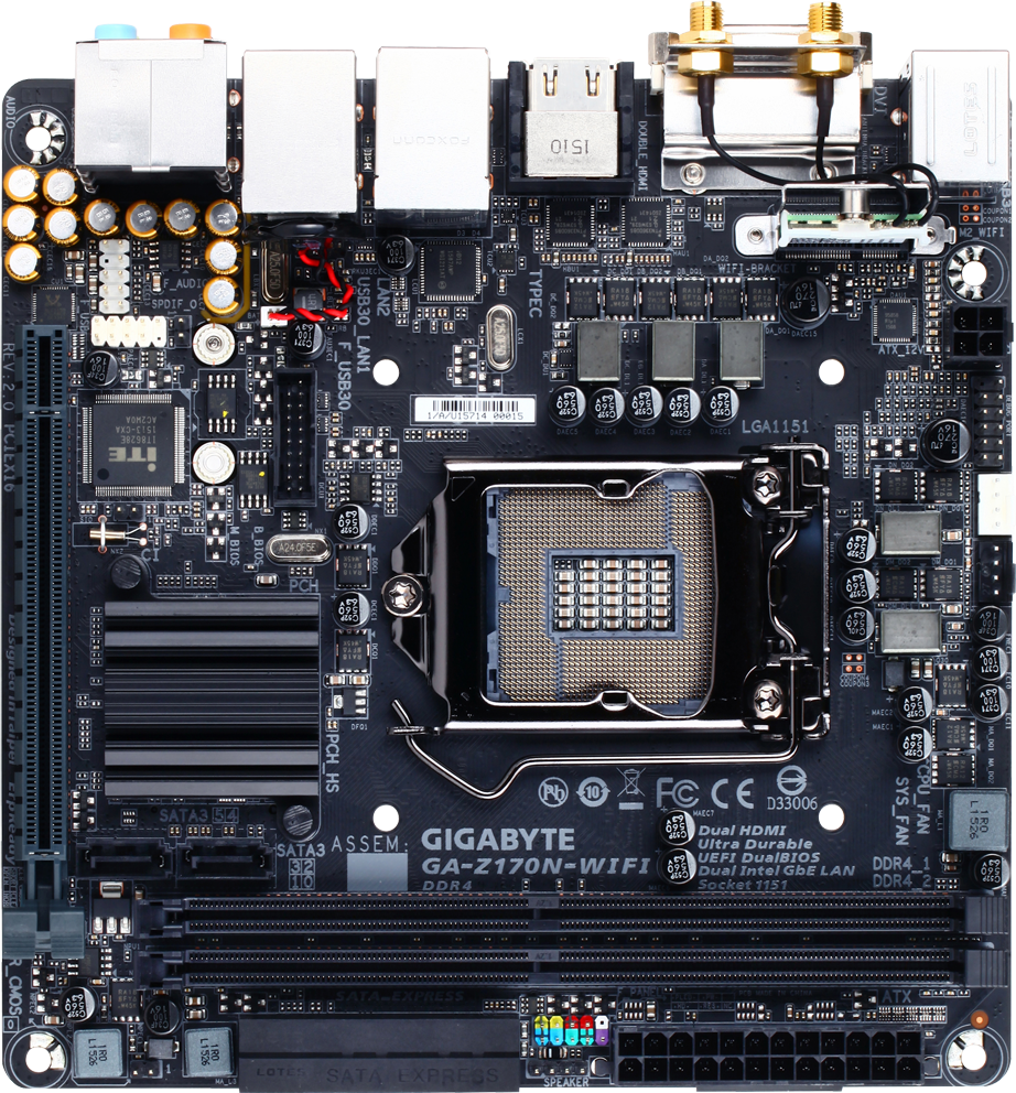 Motherboard - GA-Z170N-WIFI