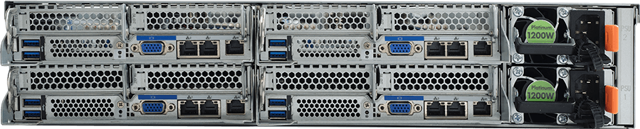 HCI Server - AMD EPYC™ 7003/7002 - 2U 4-Node UP 4-Bay NVMe/SATA - H242-Z10
