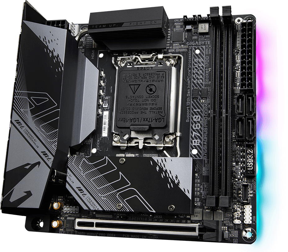 マザーボード B760I AORUS PRO DDR4 B760I AORUS PRO DDR4 (rev. 1.x) Key Features | Motherboard