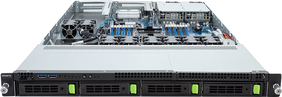 Rack Server - 5th/4th Gen Intel® Xeon® Scalable - 1U UP 1 x PCIe Gen5 GPU - R163-SG0-AAC1