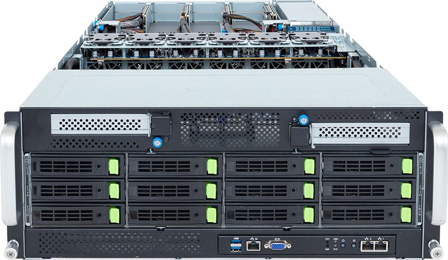 HPC/AI Server - Intel® Xeon® 6 Processors - 4U DP 8 x PCIe Gen5 GPUs (2 x Root Ports) - G494-SB3-AAP1