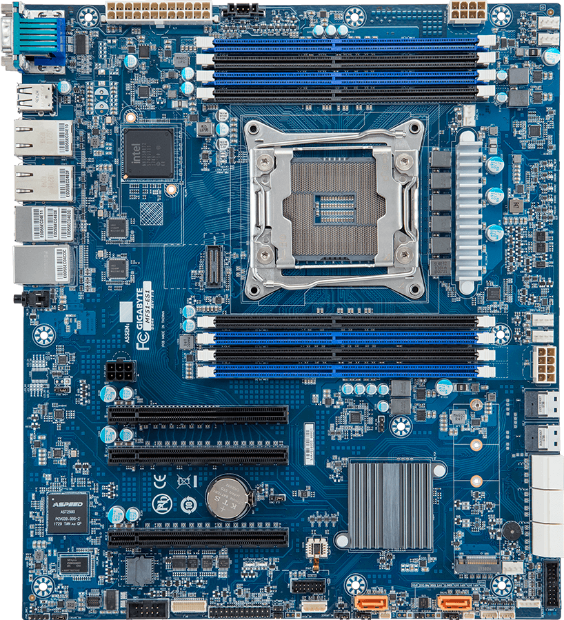 Motherboard - Intel® Xeon® W-2200/W-2100 - CEB UP 4 x 1Gb/s LAN - MF51-ES1