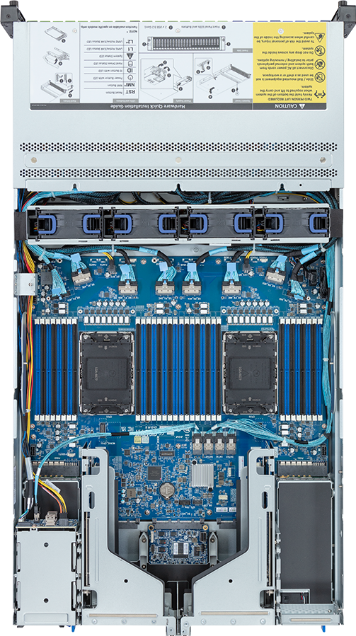 Rack Server - 5th/4th Gen Intel® Xeon® Scalable - 2U DP 24+2-Bay Gen5 NVMe/SATA/SAS-4 Platinum - R283-S98-AAE1