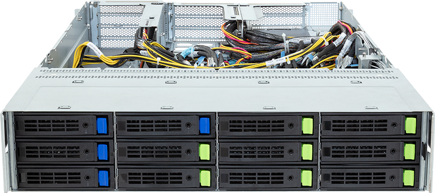 Rack Server - AMD EPYC™ 9004 - 2U DP 4 x PCIe Gen5 GPUs Immersion - R283-ZF0-IAL1