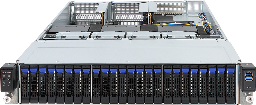 Rack Server - 2nd/1st Gen Intel® Xeon® Scalable - 2U DP 3 x PCIe Gen3 GPUs - R281-G30