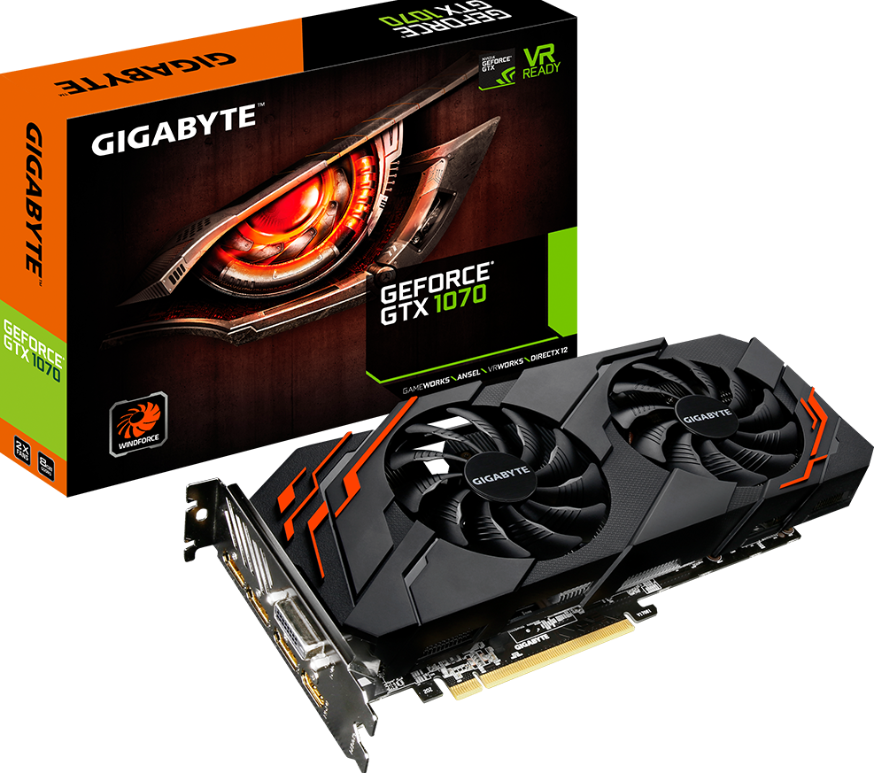 Graphics Card - GeForce® GTX 1070 WINDFORCE 8G