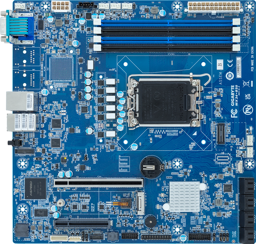 Motherboard - Intel® Xeon® 6300/E-2400 - microATX UP - MX34-BS0