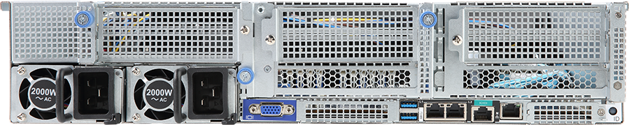 Rack Server - 2nd/1st Gen Intel® Xeon® Scalable - 2U DP 3 x PCIe Gen3 GPUs - R281-G30