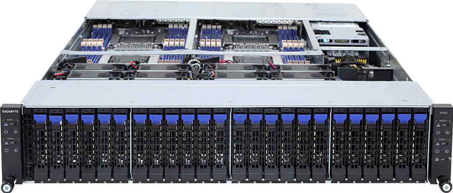 High Density Arm Server - Ampere® Altra® Max - 2U 4-Node 24-Bay SATA - H262-P60