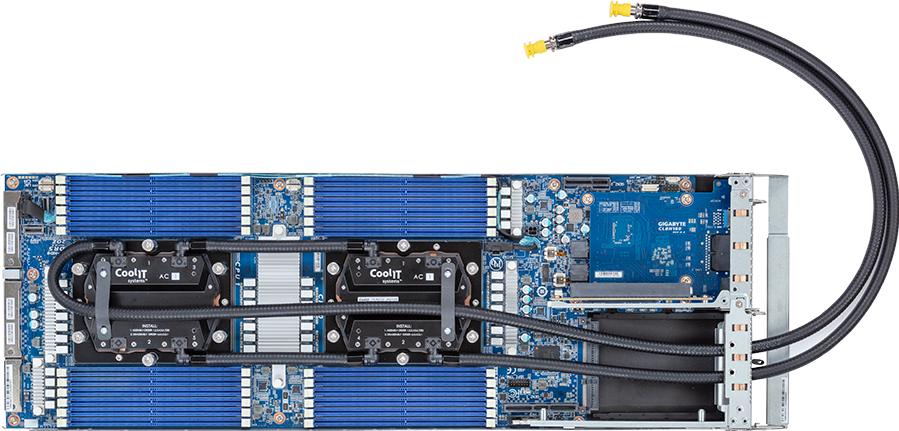 High Density Server - AMD EPYC™ 9004 - 2U 4-Node DP 8-Bay Gen4 NVMe/SATA/SAS 2600W DLC - H273-Z81-LAN1