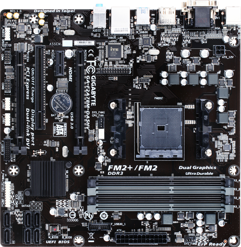 Μητρικές - GA-F2A78M-DASHV