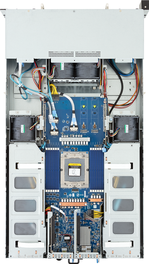 HPC/AI Server - AMD EPYC™ 9005/9004 - 2U UP 4 x PCIe Gen5 GPUs - G293-Z23-AAM1