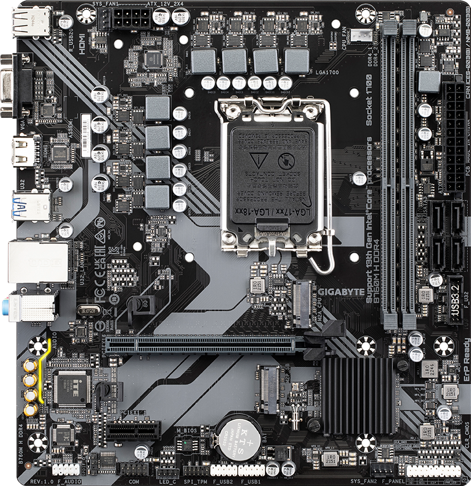 【新品】GIGABYTE B760M H DDR4 マザーボード B760M H DDR4 (Rev. 1.0) - GIGABYTE Global