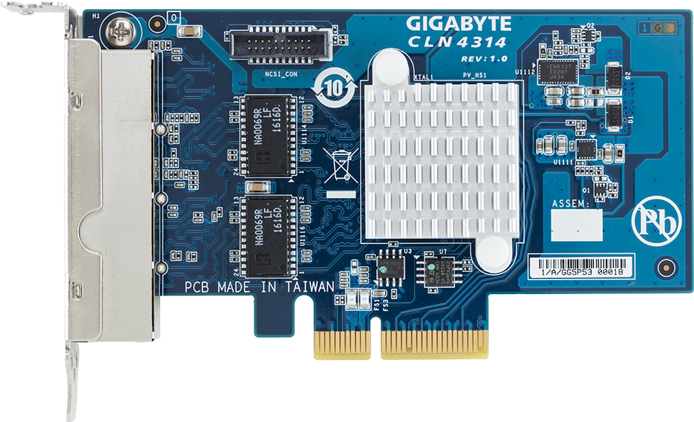 Intel® I350-AM4 1Gb/s 4-port LAN Card - CLN4314