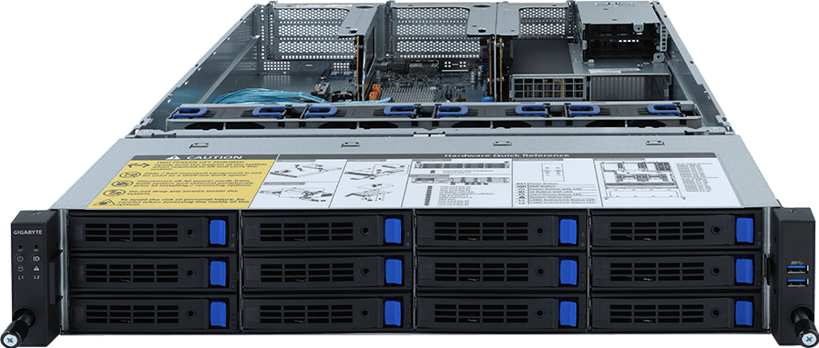 Rack Server - 2nd/1st Gen Intel® Xeon® Scalable - 2U DP 12-Bay SATA/SAS - R261-3C0
