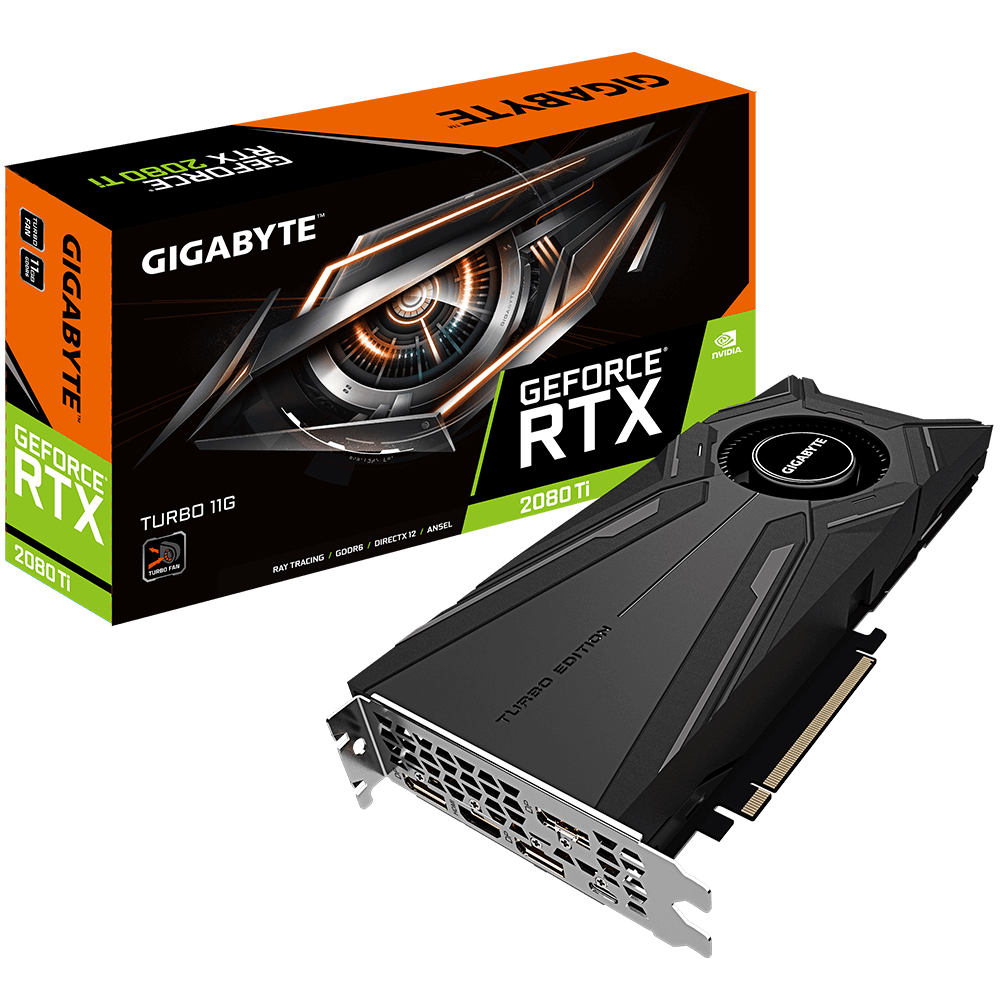GeForce RTX™ 2080 Ti TURBO 11G (Rev. 1.0) - GIGABYTE Global