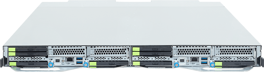 ORV3 Server - Intel® Xeon® 6900E+/6900-Series Processors - 1OU 2-Node DP 8-Bay E3.S Gen5 NVMe DLC - TO16-A82-LA01