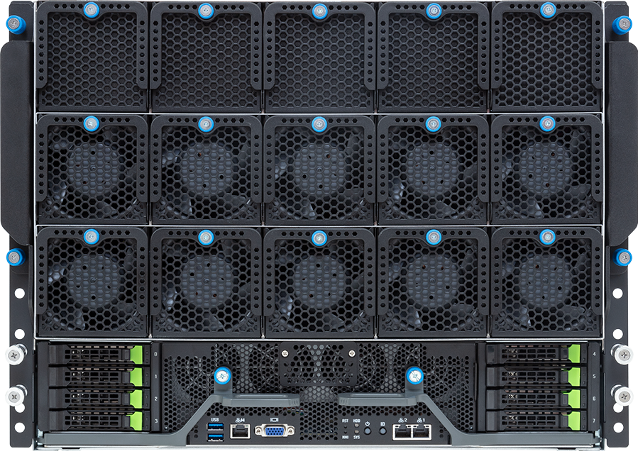 HPC/AI Server - 5th/4th Gen Intel® Xeon® Scalable - 8U DP NVIDIA HGX™ H200 - G893-SD1-AAX3