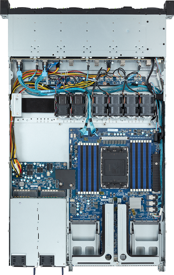 Rack Server - 5th/4th Gen Intel® Xeon® Scalable - 1U UP 12-Bay Gen4 NVMe/SATA/SAS (4 x NVMe) Titanium - R163-S32-AAH2