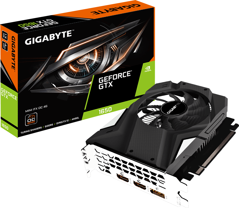 顯示卡 - GeForce® GTX 1650 MINI ITX OC 4G